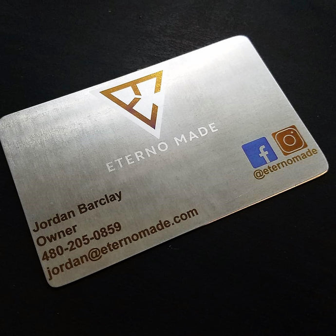 Titanium Business Cards - Single Sided